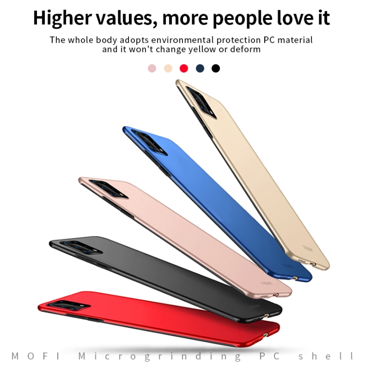 MOFI Frosted PC Ultra-thin Hard Case for Huawei P40 Pro (Red)