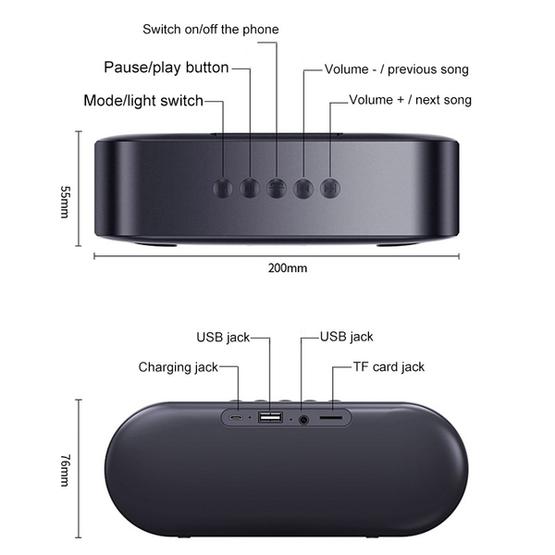 S6 Portable Subwoofer Mini Card Bluetooth Speaker (Black)通販 ...