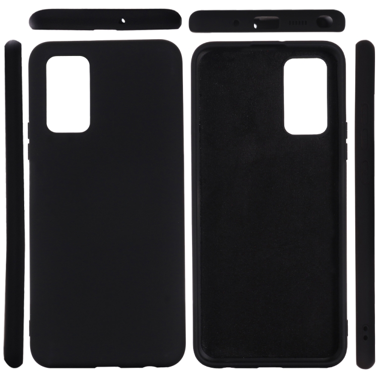 Pure Color Liquid Silicone Shockproof Full Coverage Case for Samsung Galaxy Note 20 (Black)