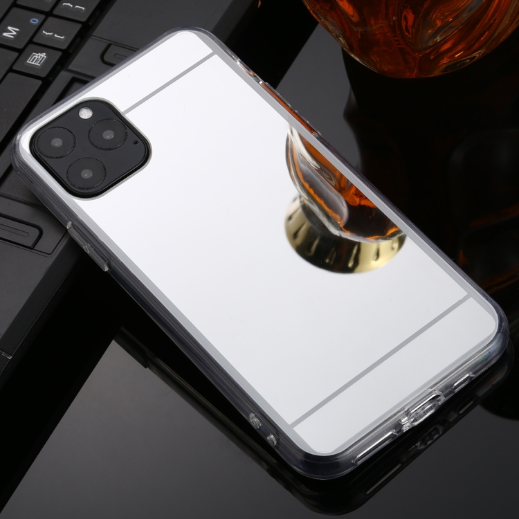 For iPhone 11 Pro Max TPU + Acrylic Luxury Plating Mirror ...