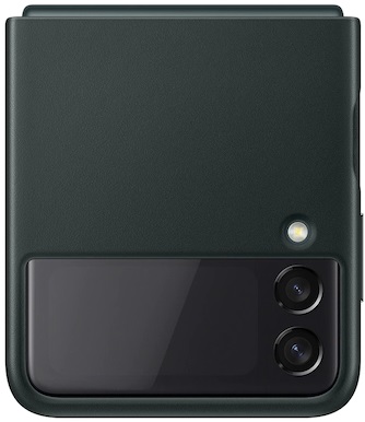 Samsung Galaxy Z Flip 3 Leather Cover (Green)