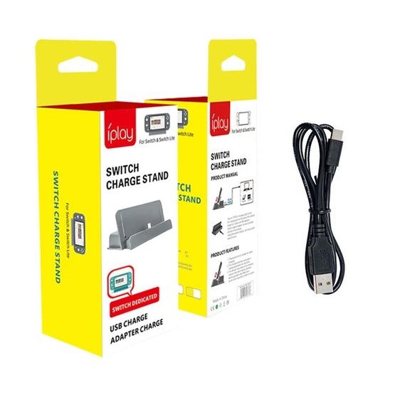 Game Host Charging Stand Holder for Switch Lite(Grey)