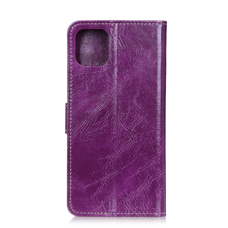 Retro Crazy Horse Texture Horizontal Flip Leather Case for iPhone 11  (Purple)