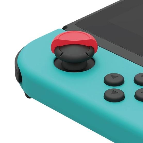 Left + Right Gamepad Rocker Cap Button Cover for Switch (Green+Red)